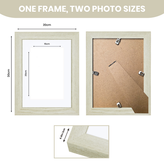 Masdun Modern A4 Photo Frame - White