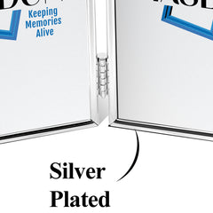 Double Silver Plated Series 120DS01-6R - A5 Picture 2x(15x20cm) Portrait