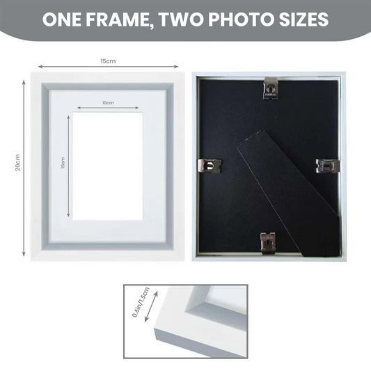 Masdun Metallica A5 Photo Frame - White