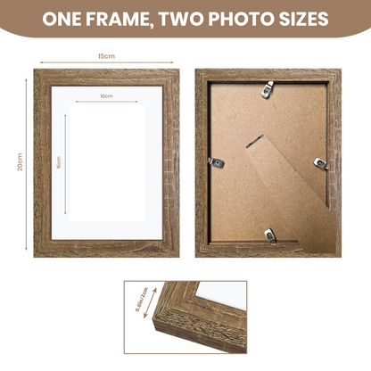 Masdun Modern A5 Photo Frame - Medium Brown