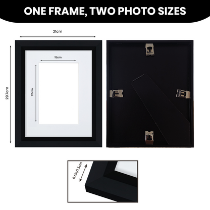 Masdun Metallica A4/Certificate Photo Frame - Black
