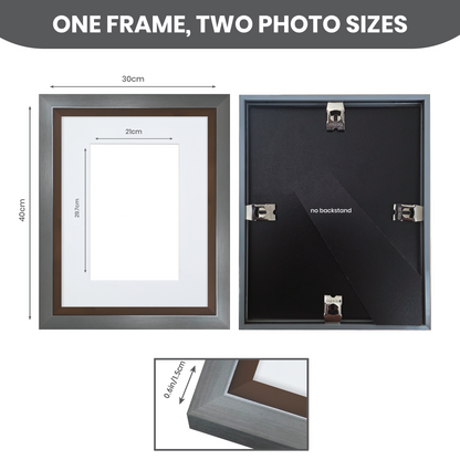 Masdun Metallica A3 Photo Frame - Silver