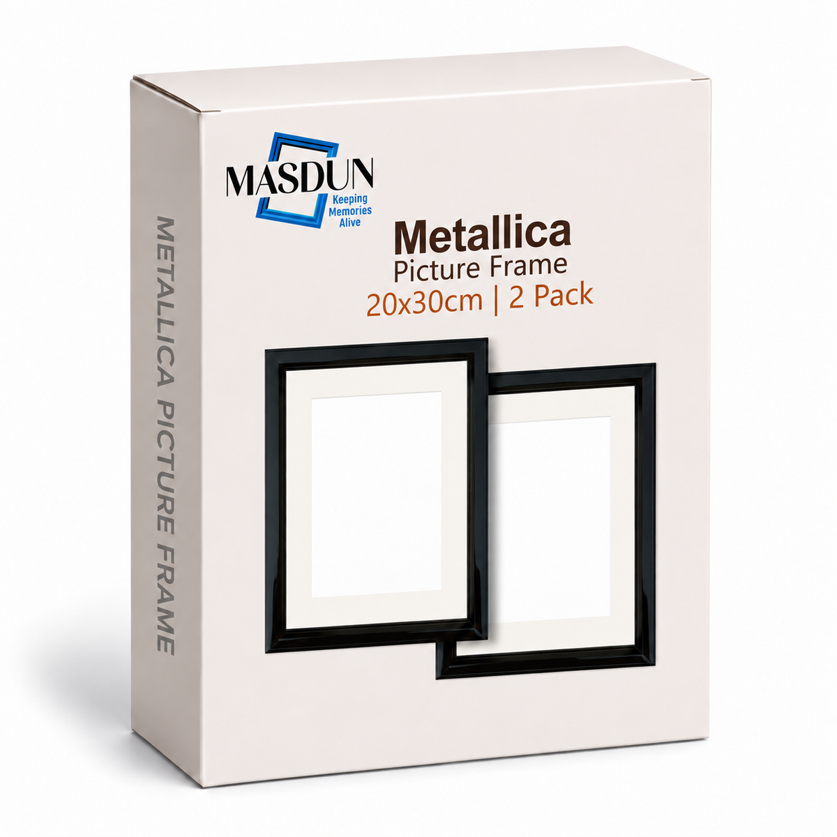 Masdun Metallica A4 Photo Frame - Black