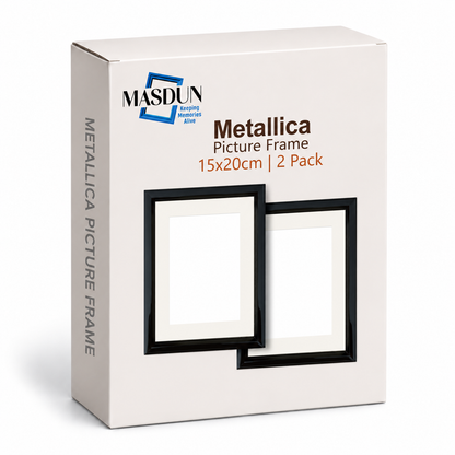 Masdun Metallica A5 Photo Frame - Black