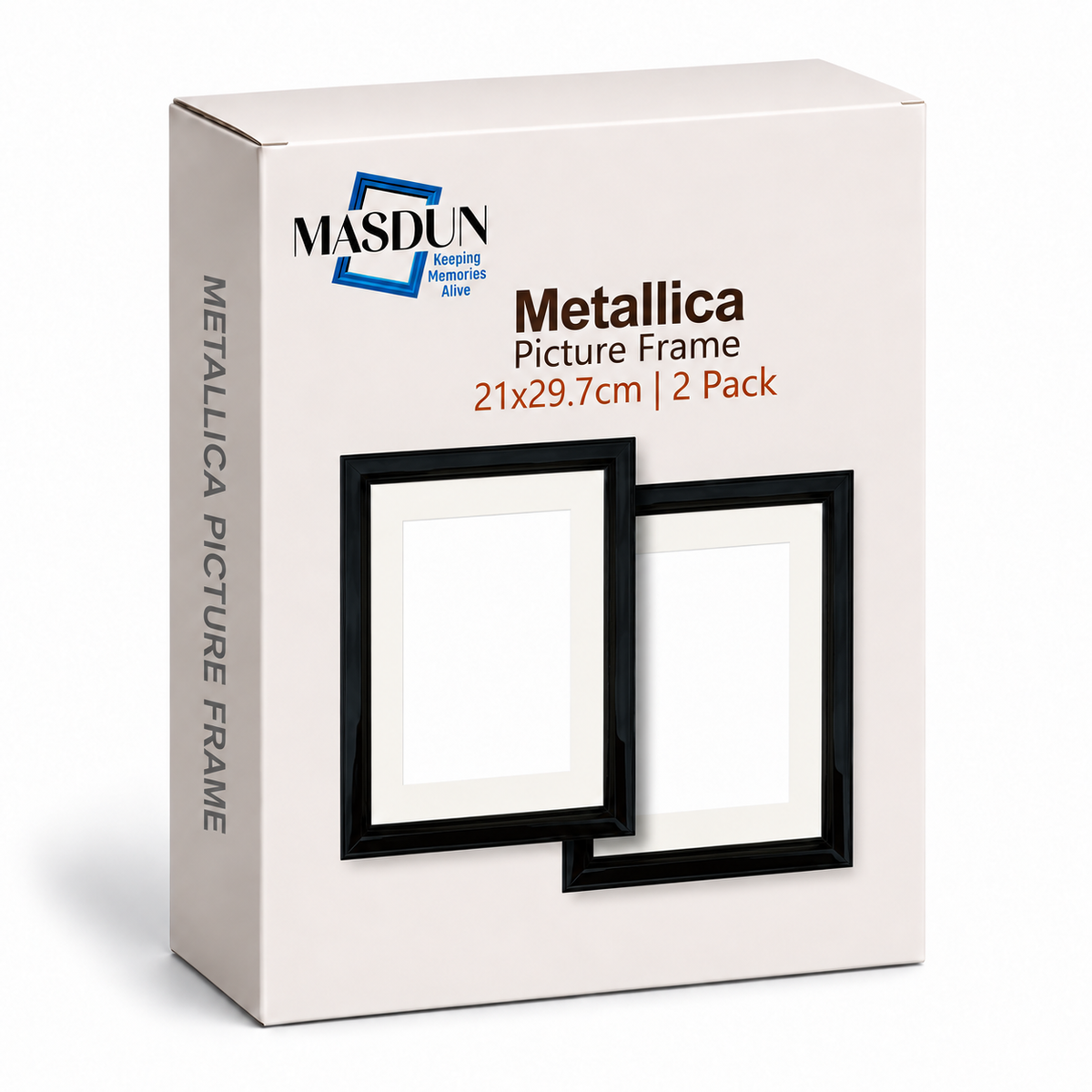 Masdun Metallica A4/Certificate Photo Frame - Black