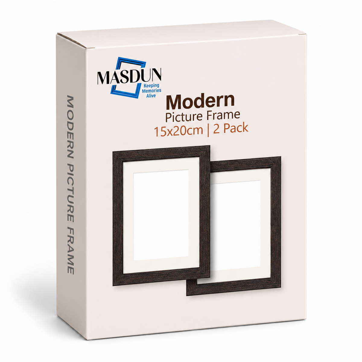 Masdun Modern A5 Photo Frame - Dark Brown