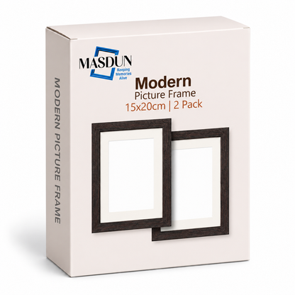 Masdun Modern A5 Photo Frame - Dark Brown