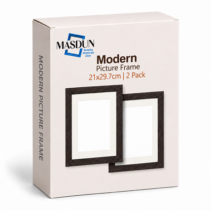 Masdun Modern A4/Certificate Photo Frame - Dark Brown