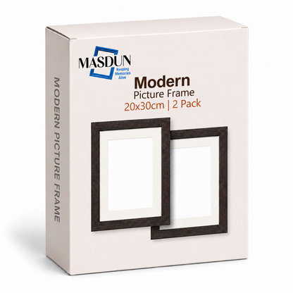 Masdun Modern A4 Photo Frame - Dark Brown