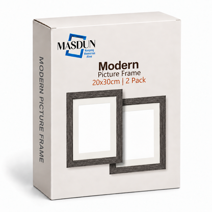 Masdun Modern A4 Photo Frame - Dark Grey