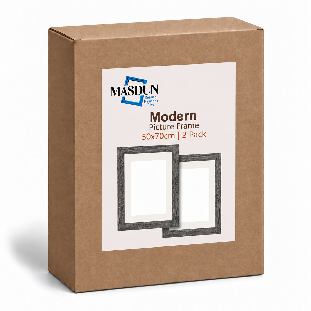 Masdun Modern 50x70cm Photo Frame - Dark Grey