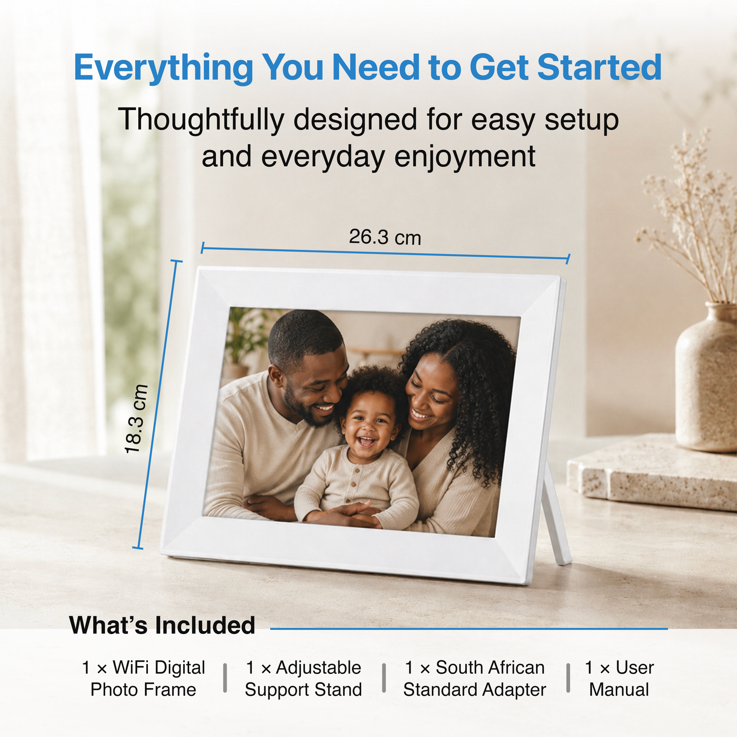 Masdun EverView 10-inch Smart Digital Photo Frame