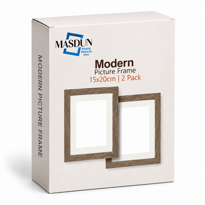 Masdun Modern A5 Photo Frame - Medium Brown
