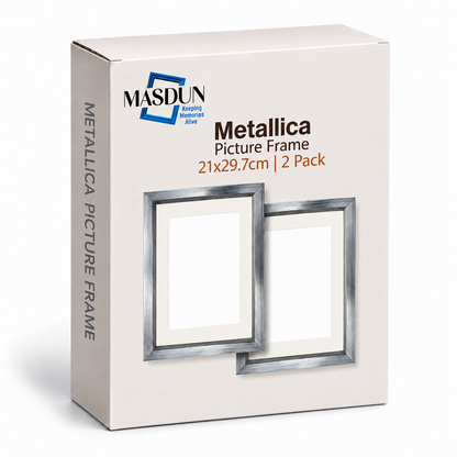 Masdun Metallica A4/Certificate Photo Frame - Steel