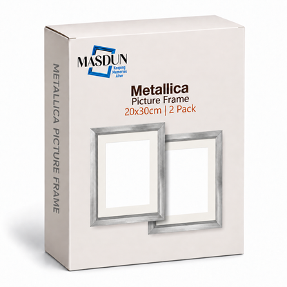 Masdun Metallica A4 Photo Frame - Silver