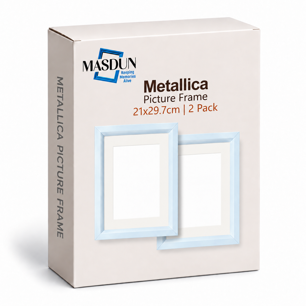 Masdun Metallica A4/Certificate Photo Frame - White
