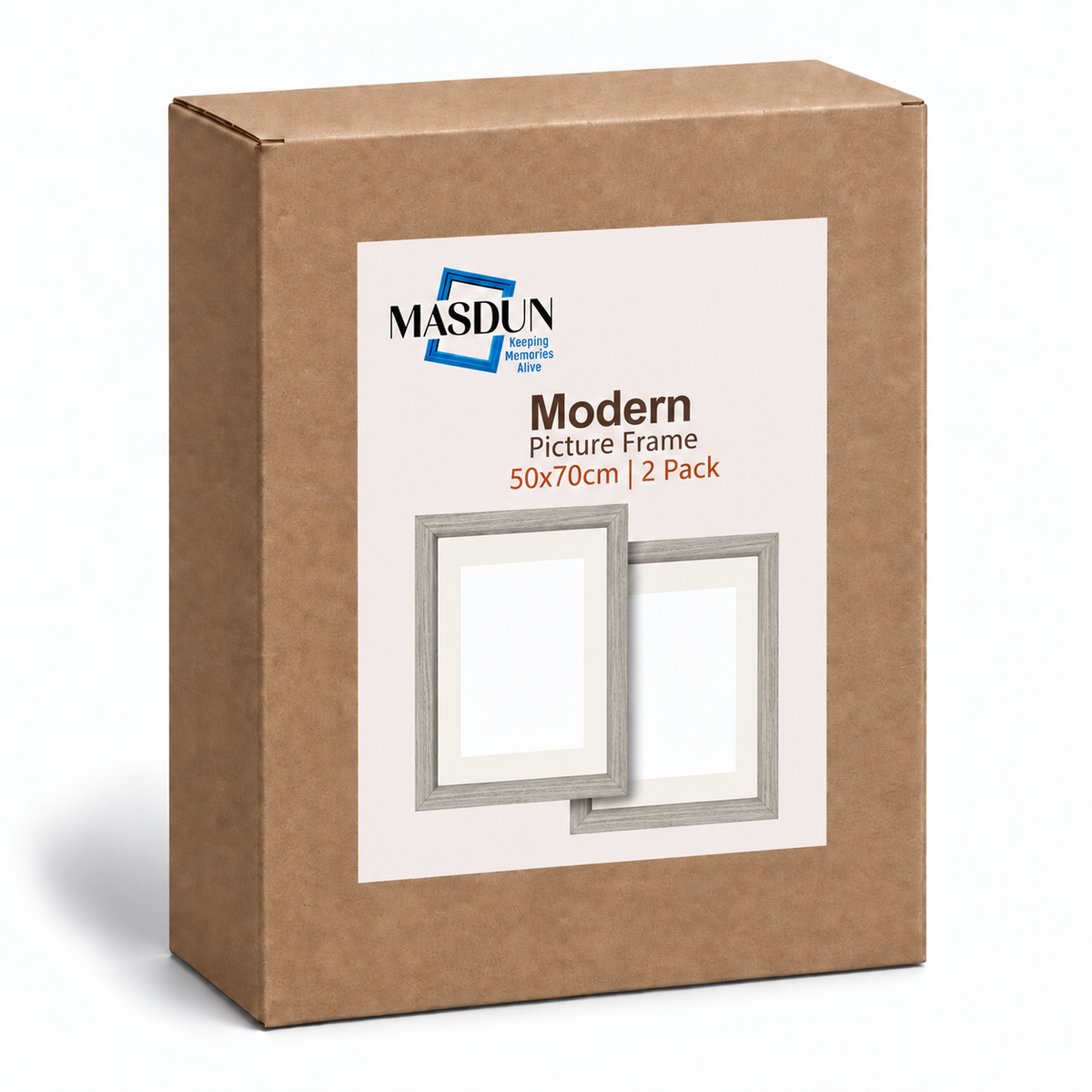 Masdun Modern 50x70cm Photo Frame - White