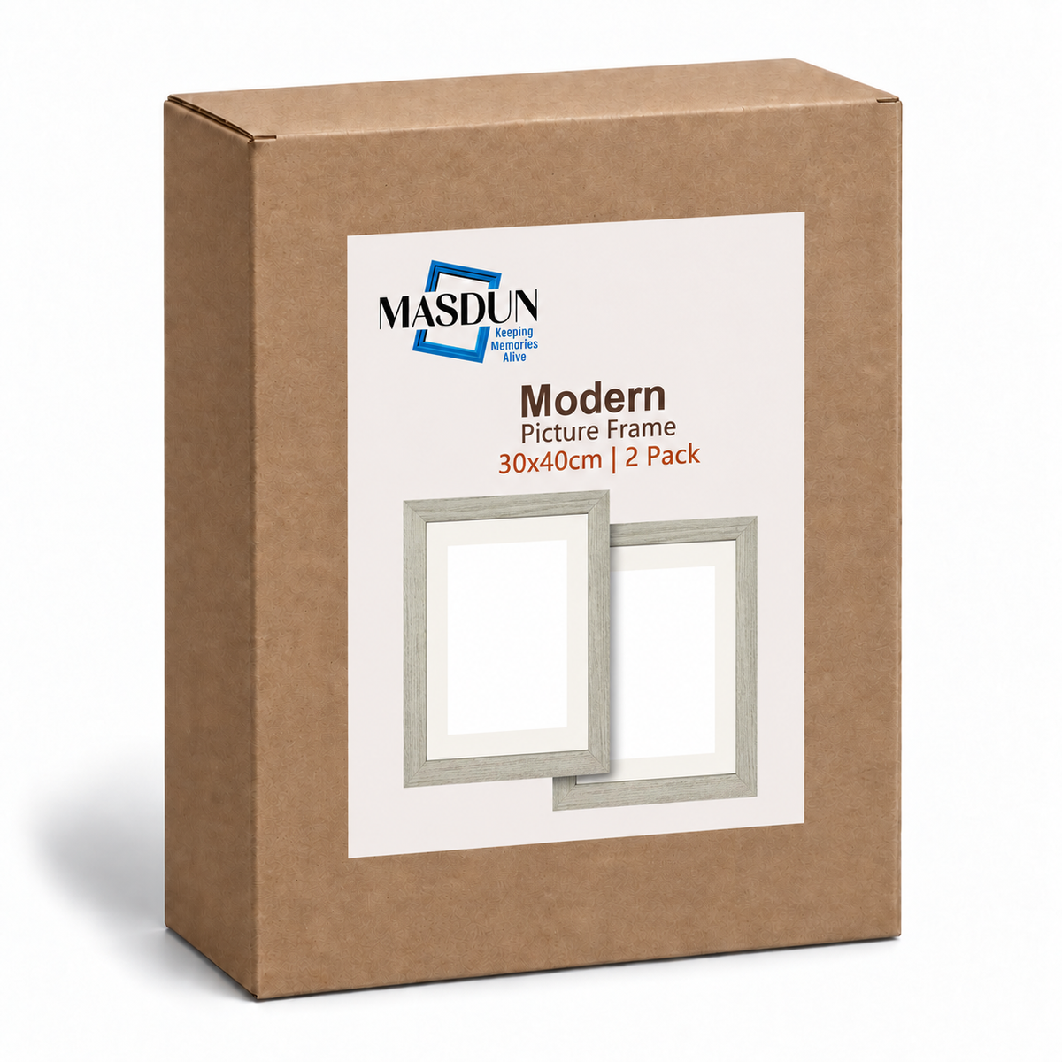 Masdun Modern 30x45cm Photo Frame - White