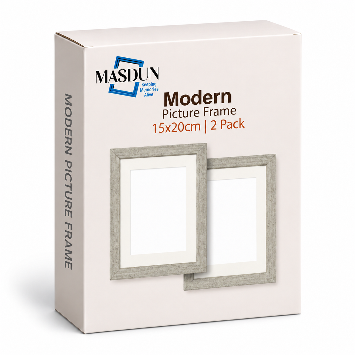 Masdun Modern A5 Photo Frame - White