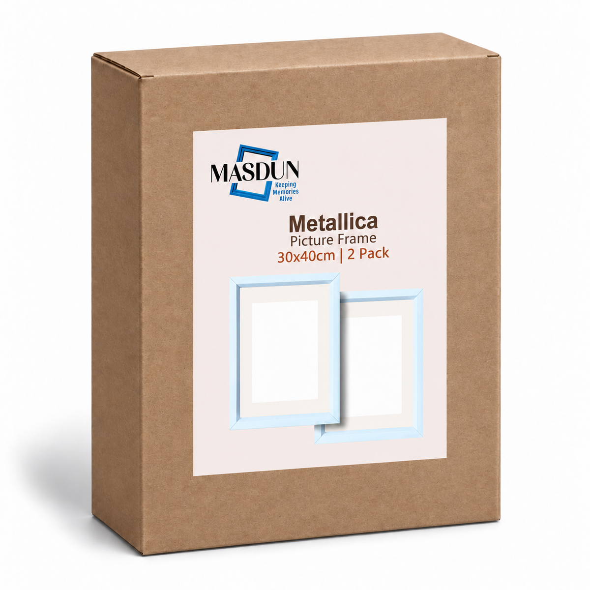 Masdun Metallica A3 Photo Frame - White