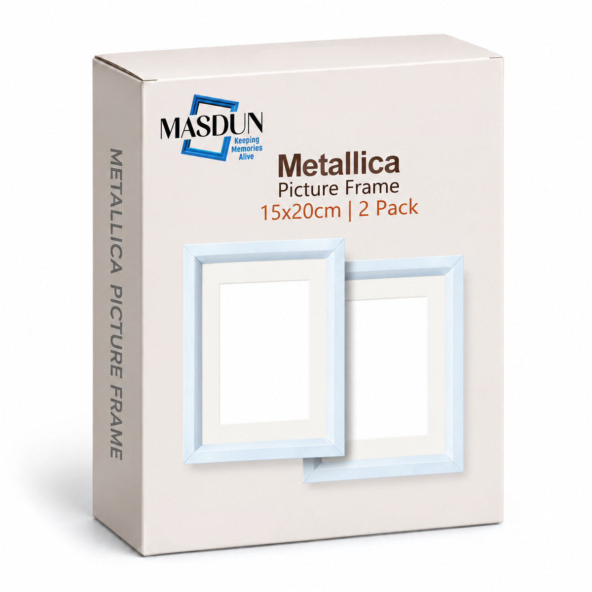 Masdun Metallica A5 Photo Frame - White