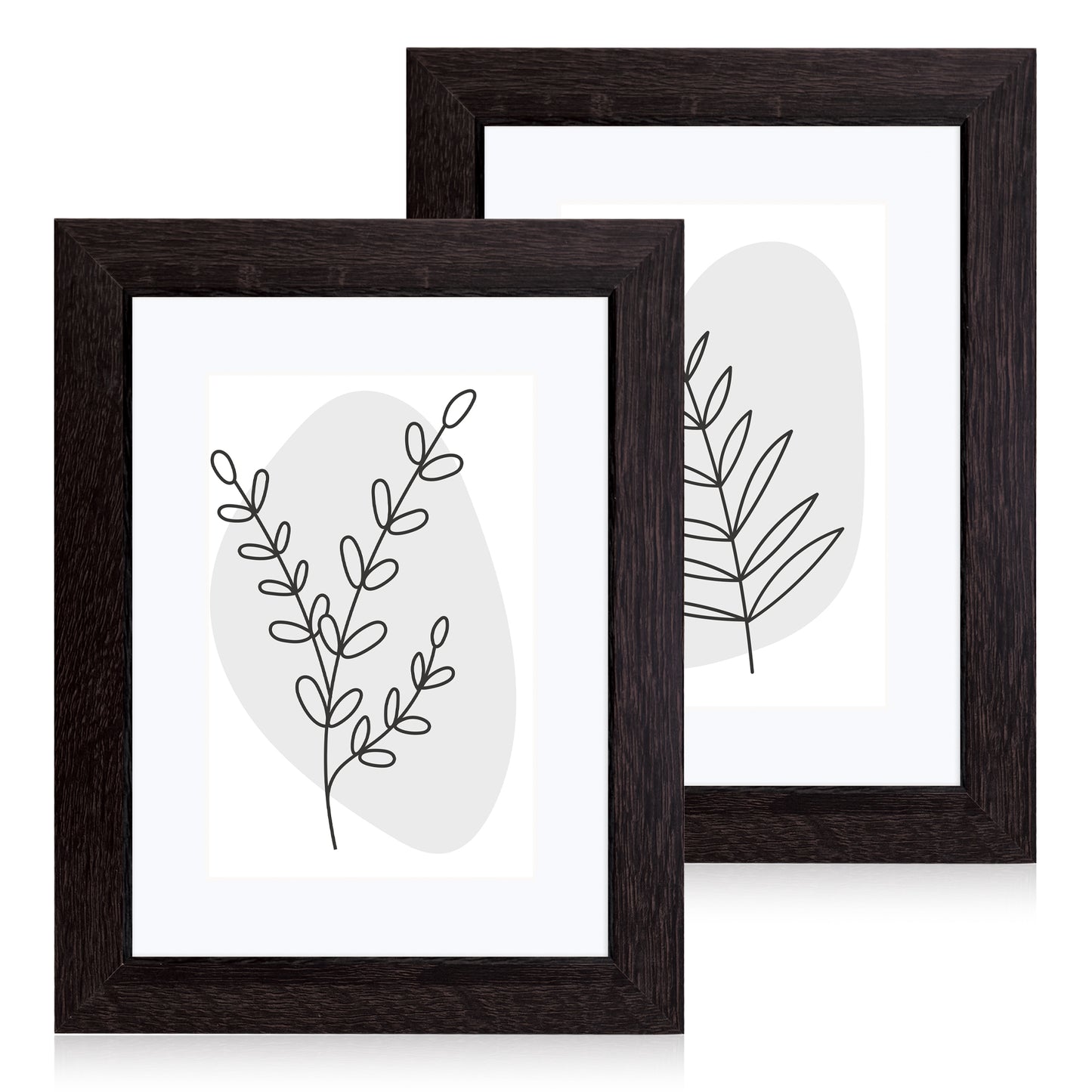 Masdun Modern A4 Photo Frame - Dark Brown - Minimal