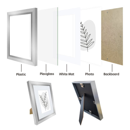 Masdun Metallica A4 Photo Frame - Silver - Minimal