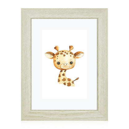 Masdun Modern A4 Photo Frame - White - Nursery