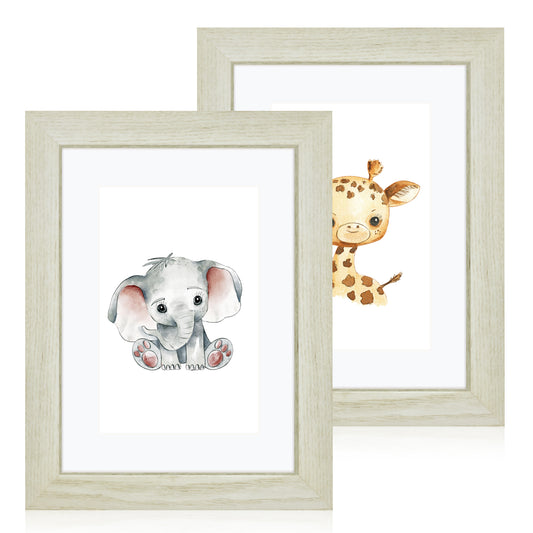 Masdun Modern 30x45cm Photo Frame - White - Nursery
