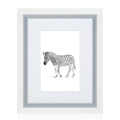 Masdun Metallica A3 Photo Frame - White - Wildlife