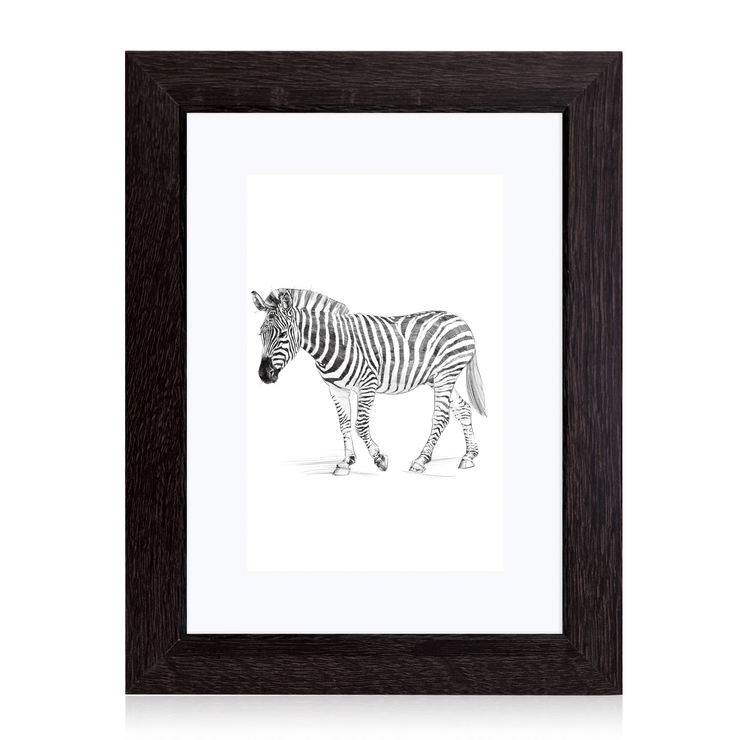 Masdun Modern A4 Photo Frame - Dark Brown - Wildlife