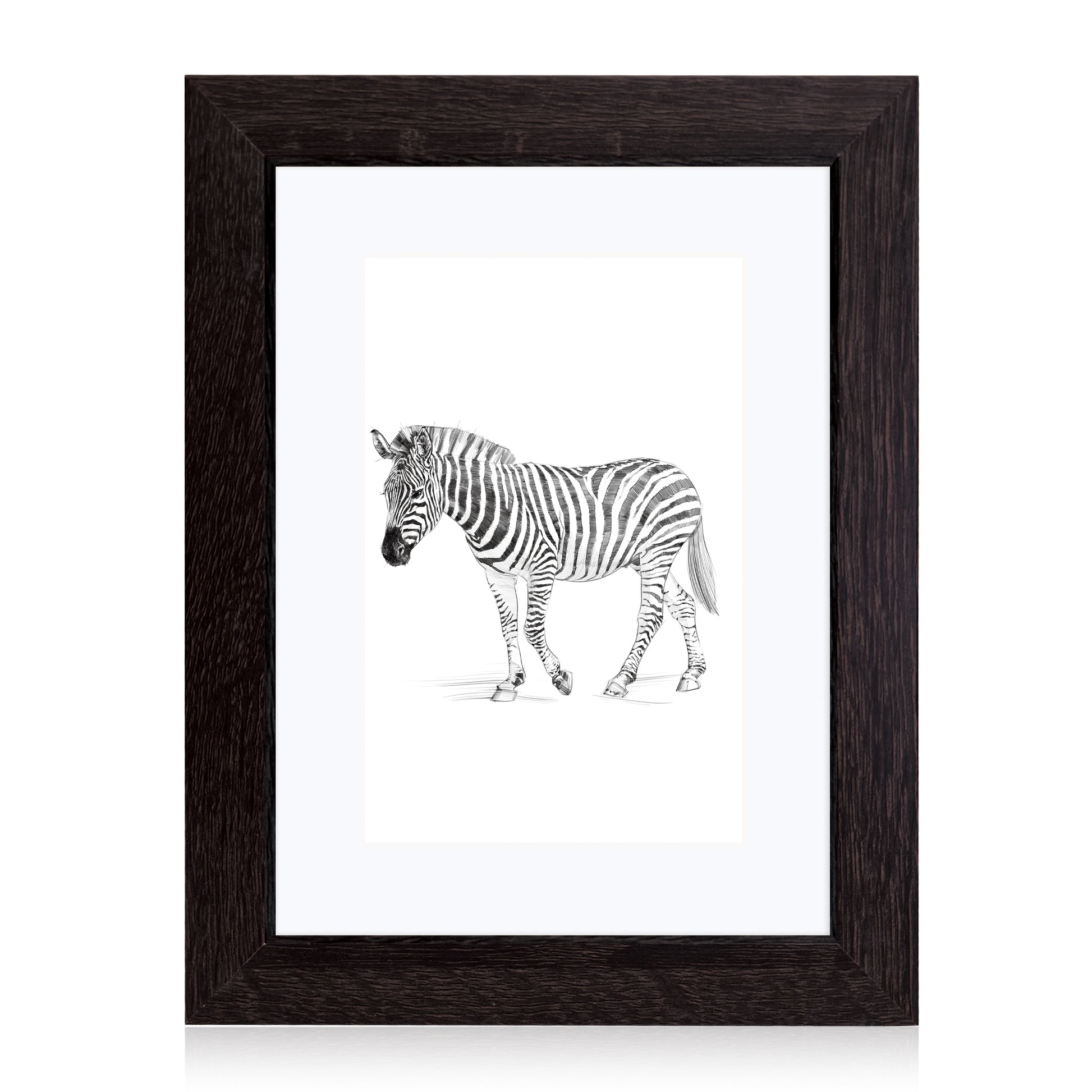 Masdun Modern A5 Photo Frame - Dark Brown - Wildlife