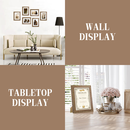 Masdun Modern 30x45cm Photo Frame - Medium Brown - Nursery