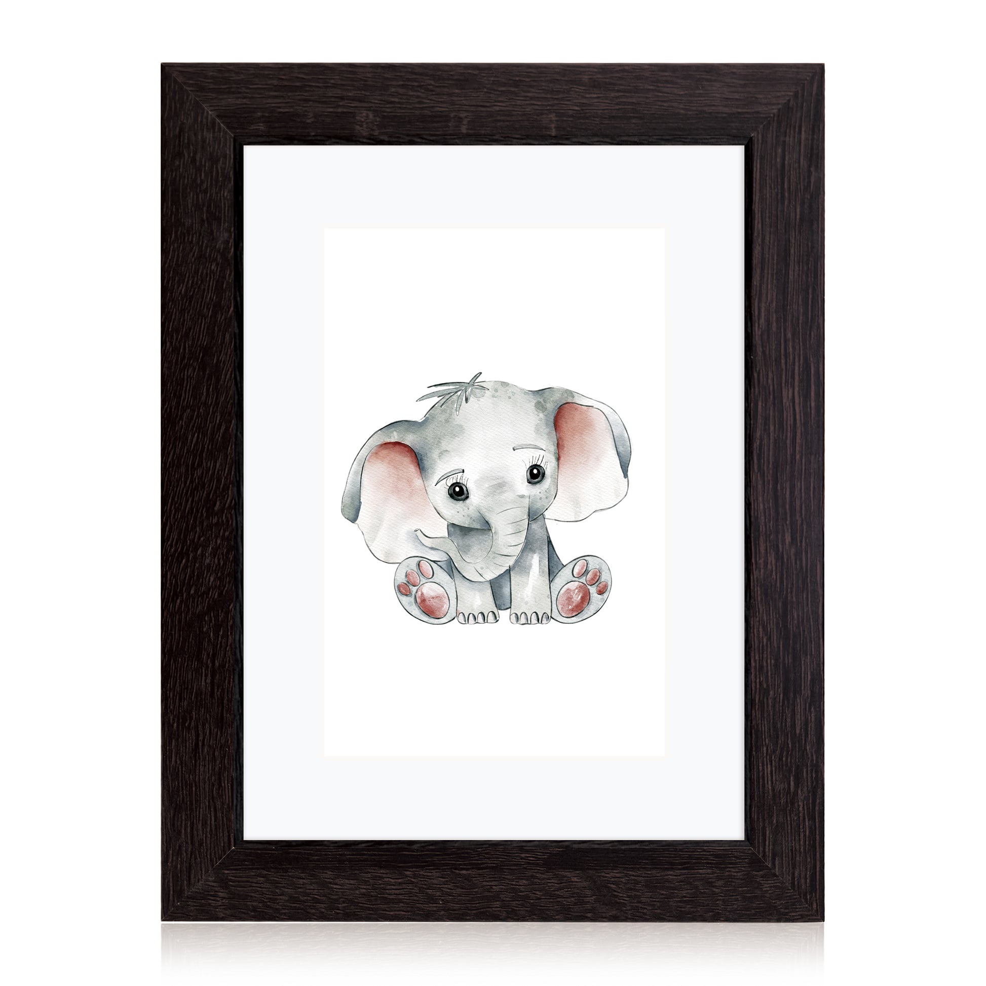 Masdun Modern A5 Photo Frame - Dark Brown - Nursery