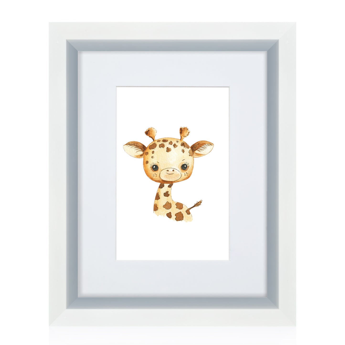 Masdun Metallica A5 Photo Frame - White - Nursery