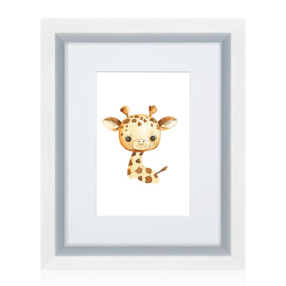 Masdun Metallica A5 Photo Frame - White - Nursery