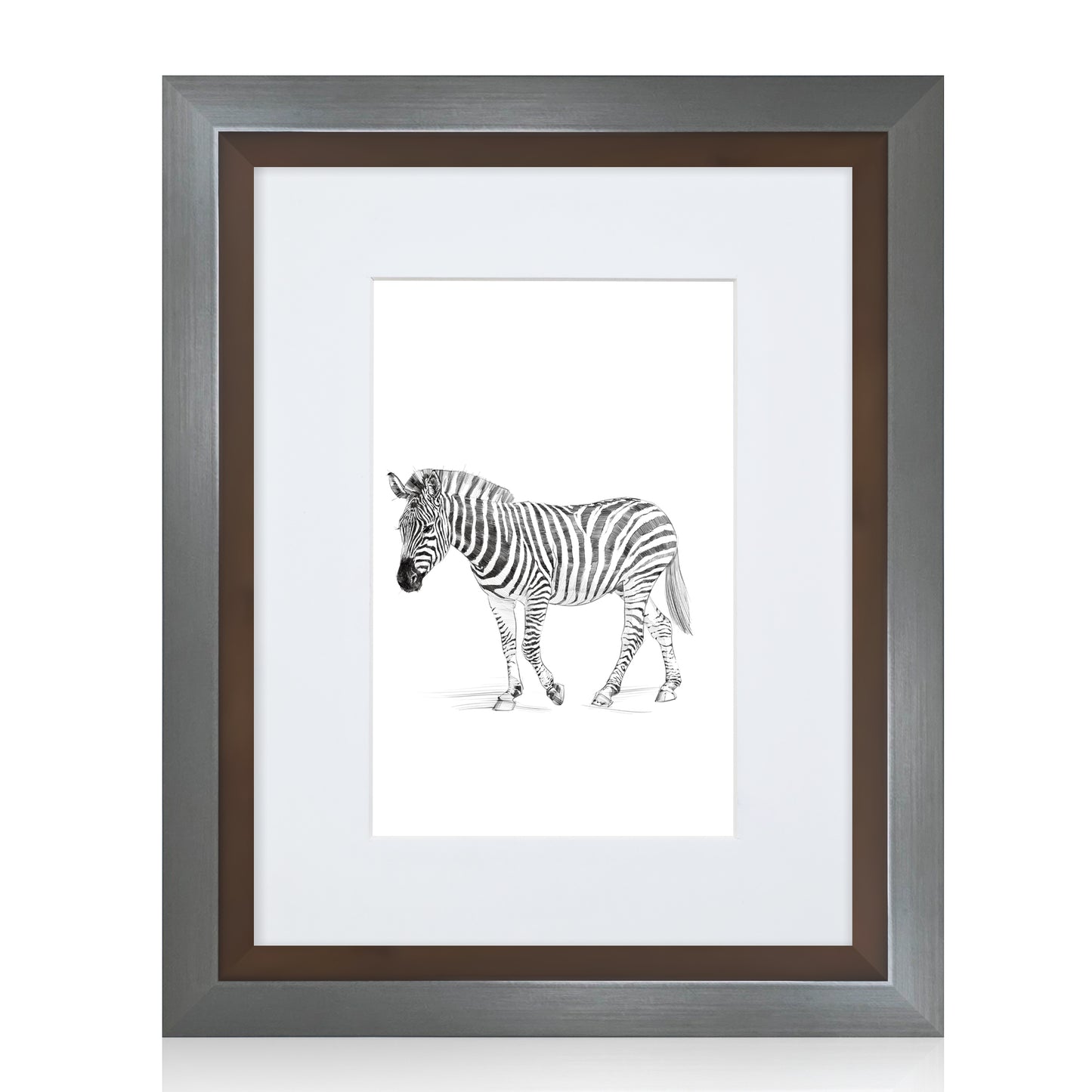 Masdun Metallica A5 Photo Frame - Steel - Wildlife