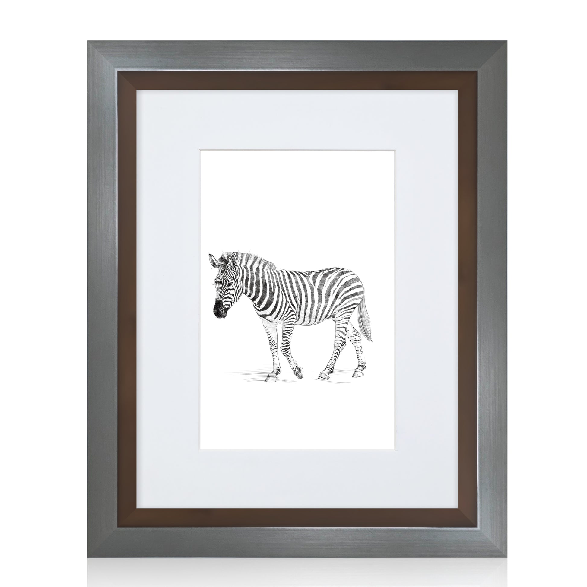 Masdun Metallica A5 Photo Frame - Steel - Wildlife