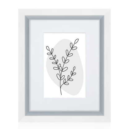 Masdun Metallica A4 Photo Frame - White - Minimal