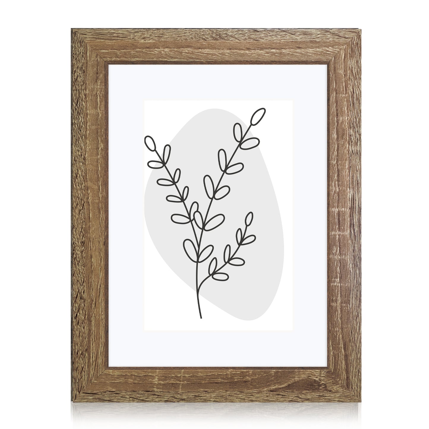 Masdun Modern 50x70cm Photo Frame - Medium Brown - Minimal