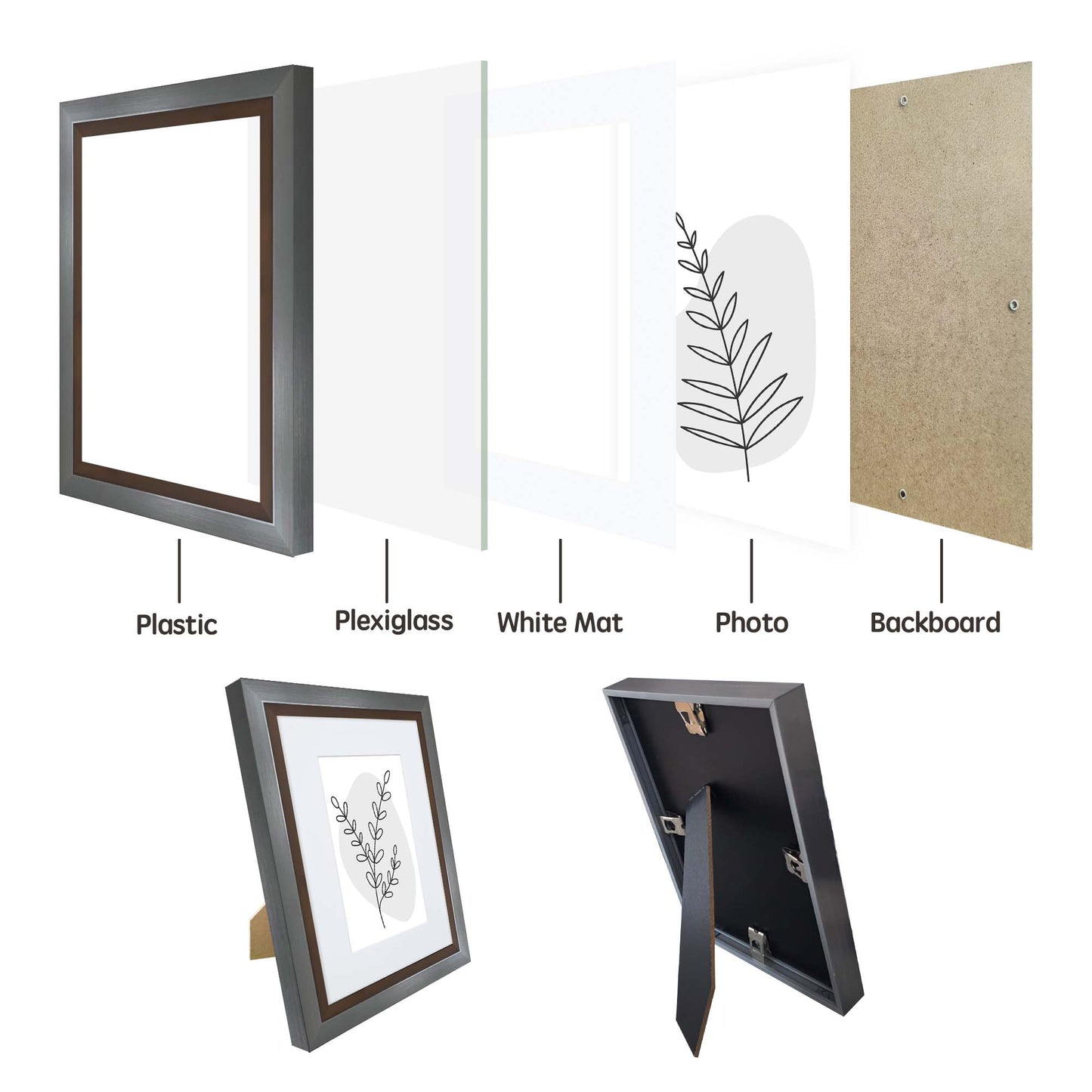 Masdun Metallica A3 Photo Frame - Steel - Minimal