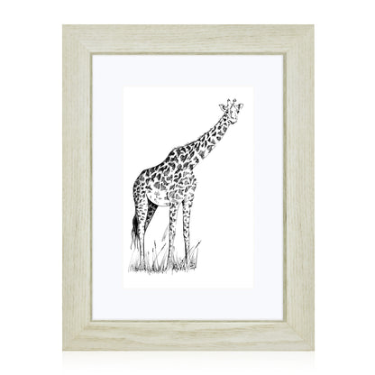 Masdun Modern A4 Photo Frame - White - Wildlife