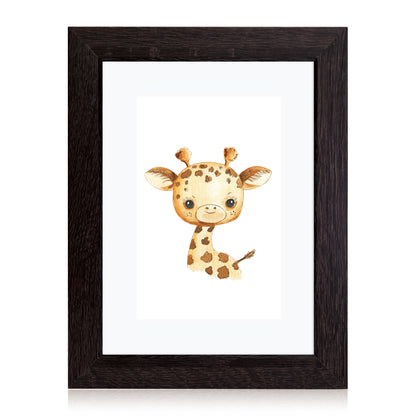 Masdun Modern A4 Photo Frame - Dark Brown - Nursery