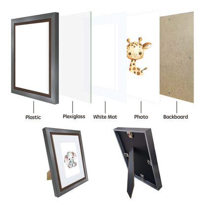 Masdun Metallica A4/Certificate Photo Frame - Steel - Nursery