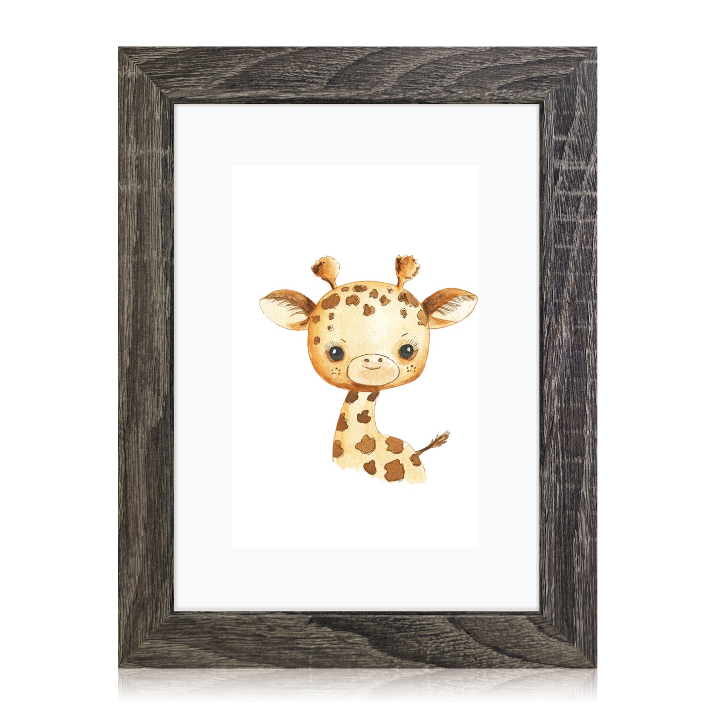 Masdun Modern A4 Photo Frame - Dark Grey - Nursery