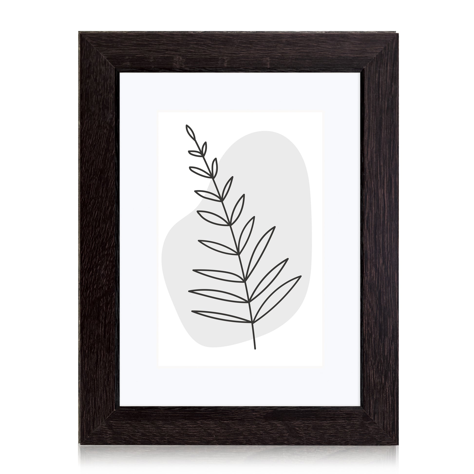 Masdun Modern A4 Photo Frame - Dark Brown - Minimal