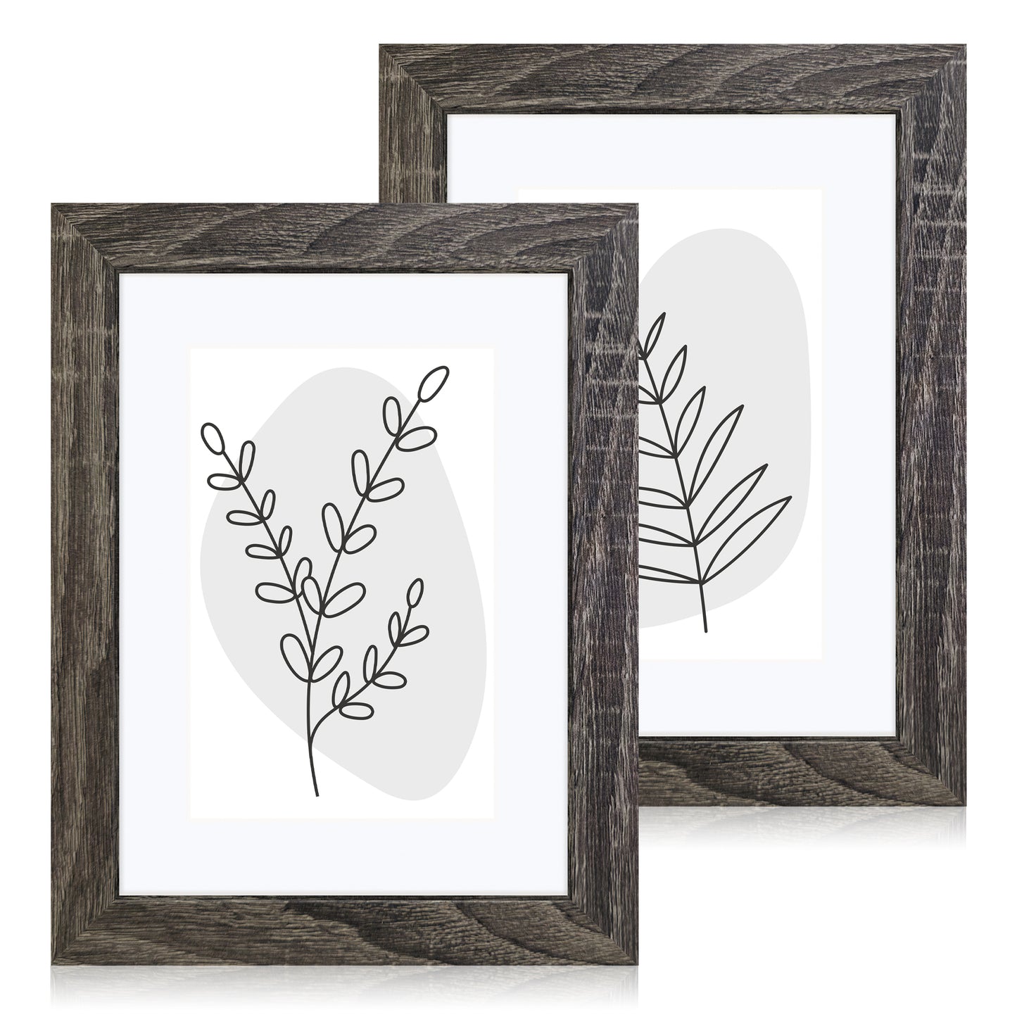 Masdun Modern A5 Photo Frame - Dark Grey - Minimal