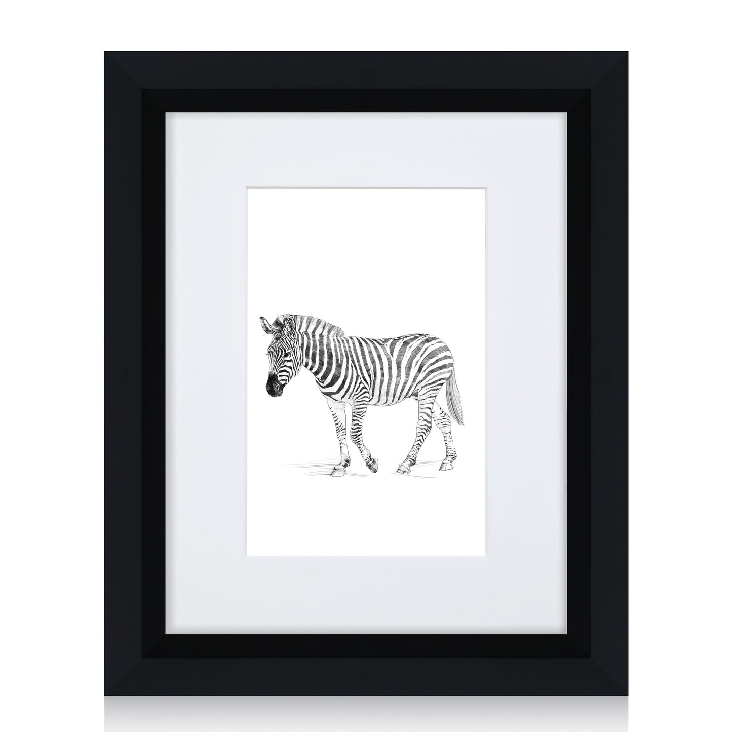 Masdun Metallica A5 Photo Frame - Black - Wildlife