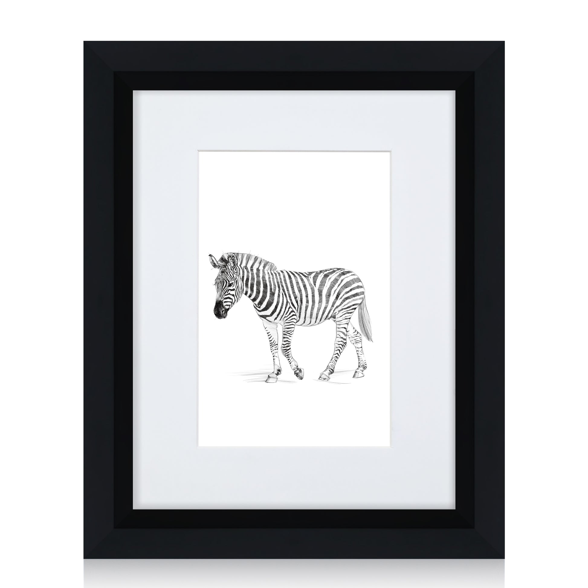 Masdun Metallica A5 Photo Frame - Black - Wildlife