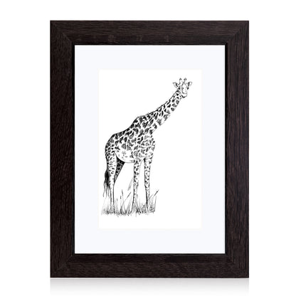 Masdun Modern 30x45cm Photo Frame - Dark Brown - Wildlife